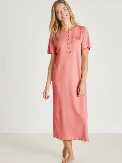 Daxon Chemise de nuit longue, interlock