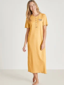 Daxon Chemise de nuit longue, interlock