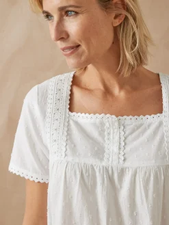 Daxon Chemise de nuit plumetis