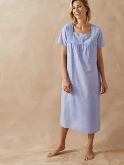 Daxon Chemise de nuit plumetis