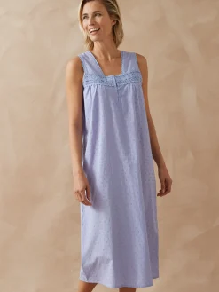 Daxon Chemise de nuit plumetis larges bretelle