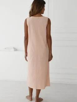 Daxon Chemise de nuit plumetis larges bretelle