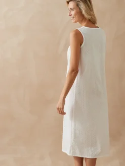 Daxon Chemise de nuit plumetis larges bretelle