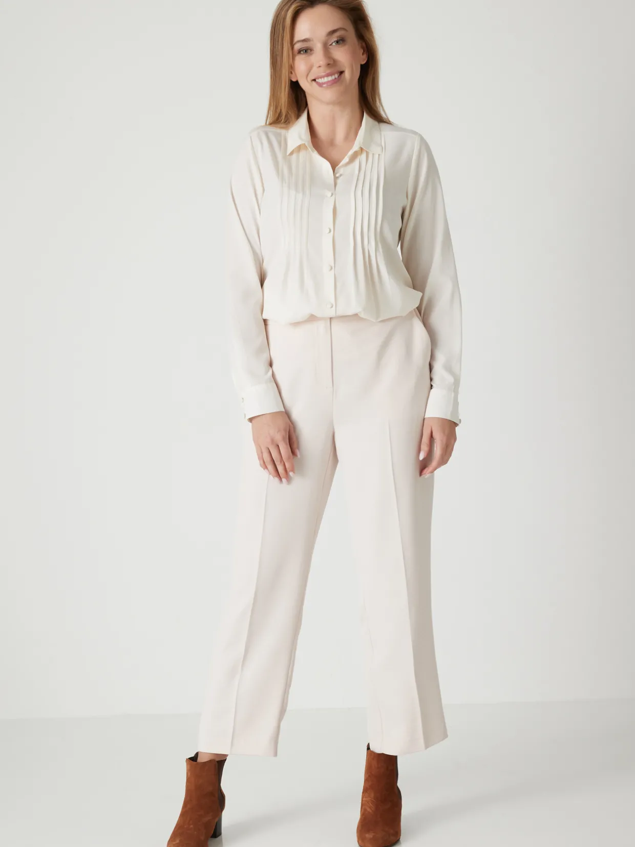 Femme Daxon Chemisier à plis effet plastron