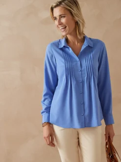 Femme Daxon Chemisier à plis effet plastron