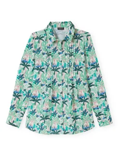 Femme Daxon Chemisier effet plastron manches longues