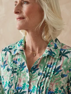 Femme Daxon Chemisier effet plastron manches longues