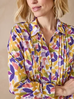 Femme Daxon Chemisier effet plastron manches longues