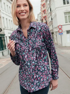 Femme Daxon Chemisier effet plastron manches longues