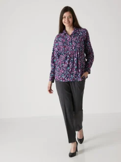 Femme Daxon Chemisier effet plastron manches longues