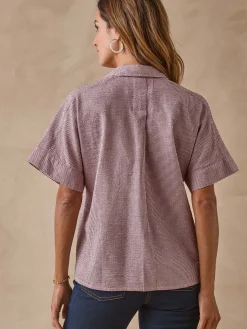 Femme Daxon Chemisier en seersucker