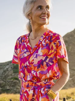 Femme Daxon Chemisier encolure smockée