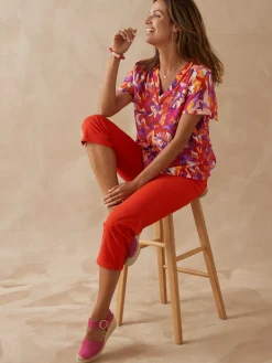 Femme Daxon Chemisier encolure smockée