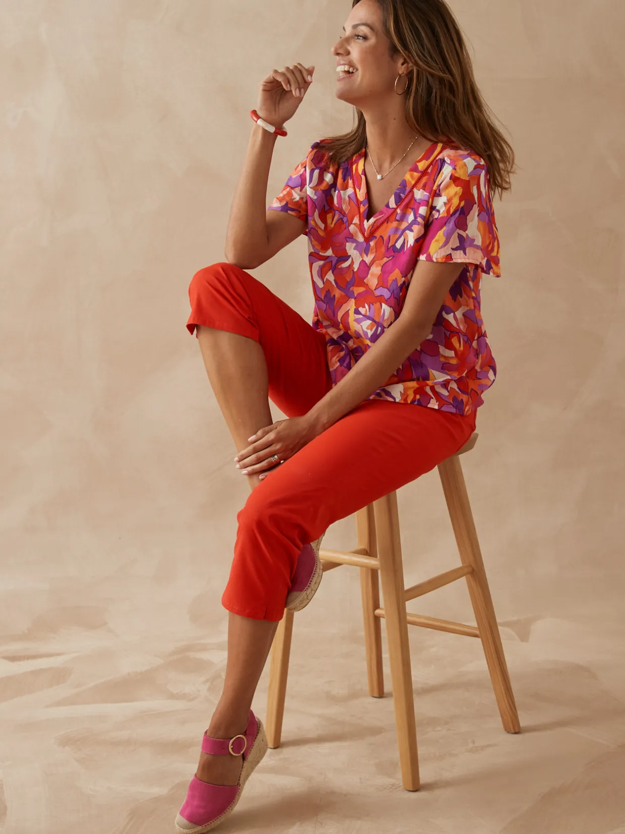 Femme Daxon Chemisier encolure smockée