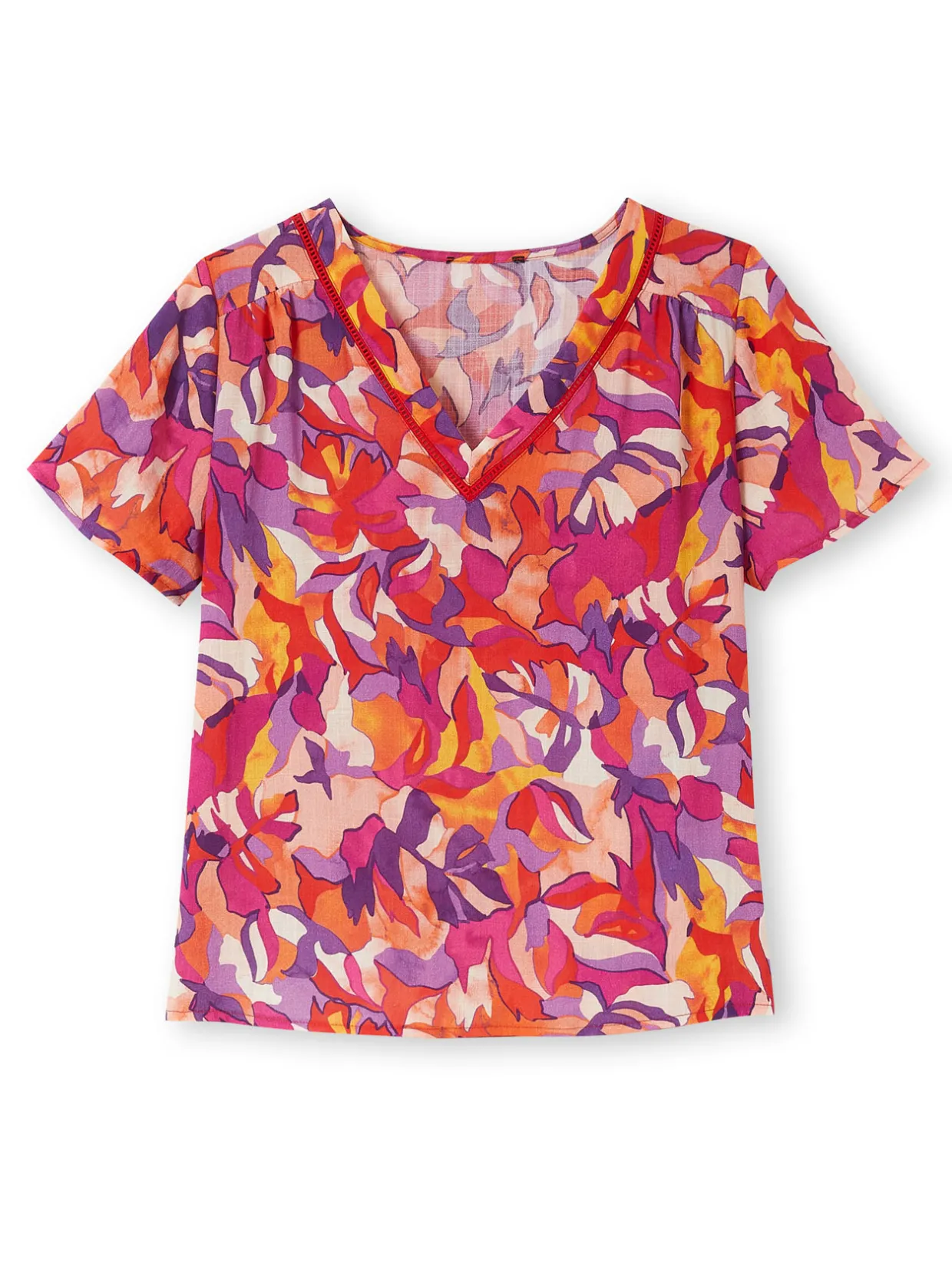 Femme Daxon Chemisier encolure smockée