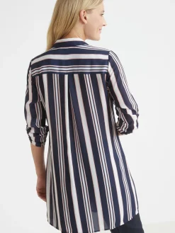 Femme Daxon Chemisier fluide long. 85 cm