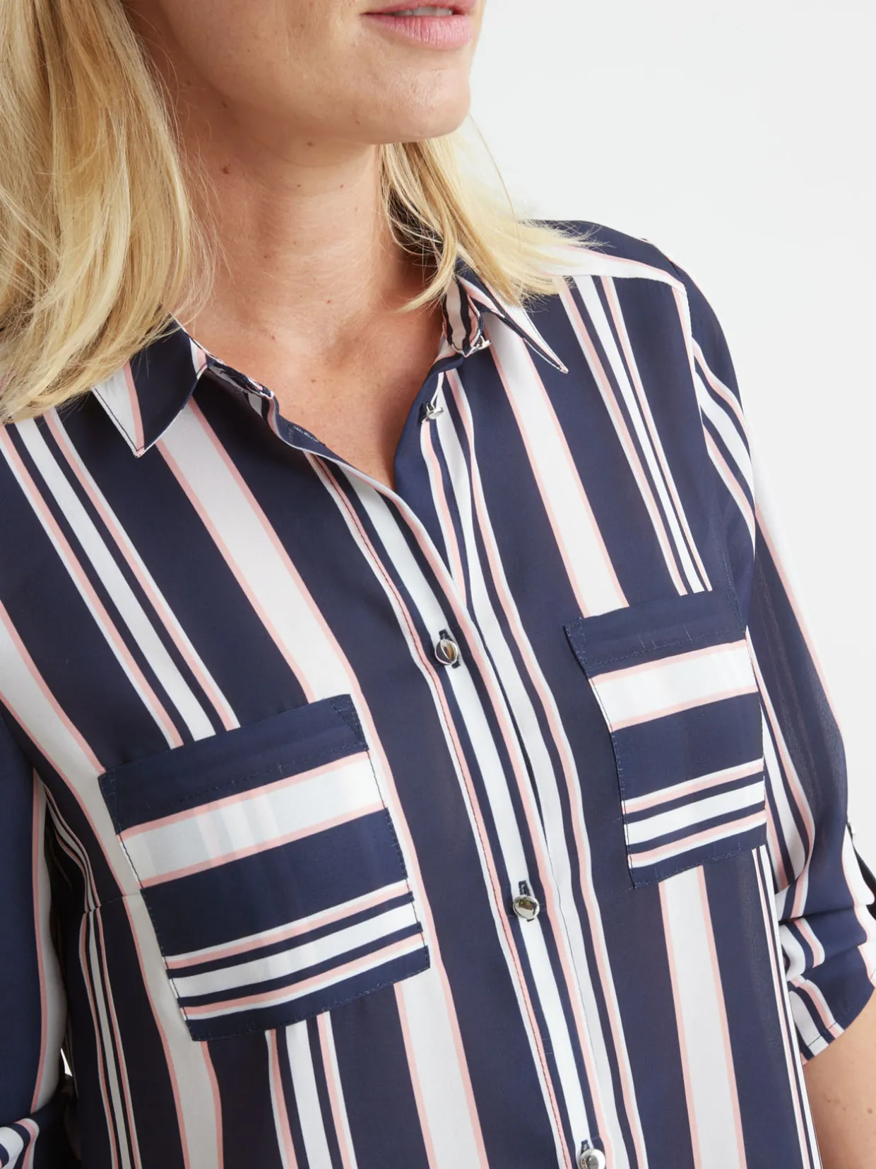 Femme Daxon Chemisier fluide long. 85 cm