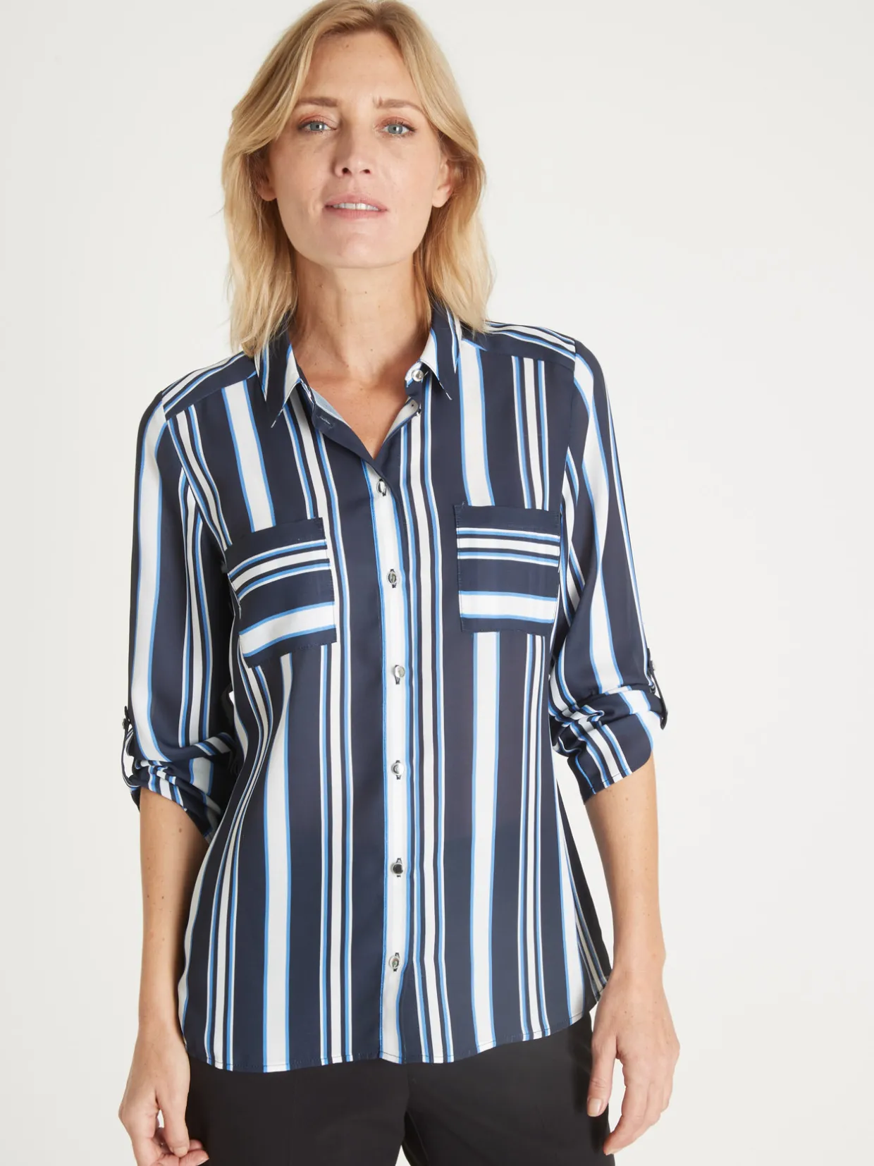 Femme Daxon Chemisier fluide long. 65cm