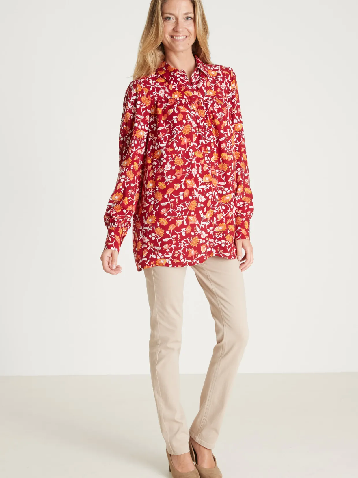 Femme Daxon Chemisier long ample spécial ventre rond