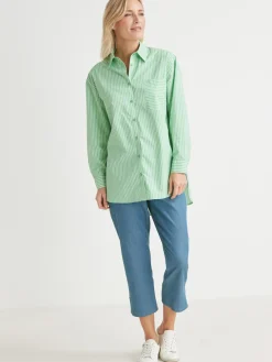 Femme Daxon Chemisier long pur coton