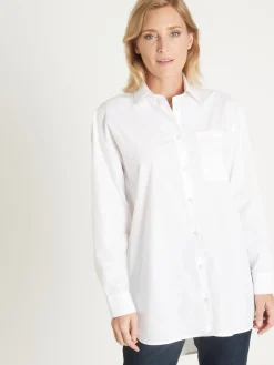 Femme Daxon Chemisier long pur coton