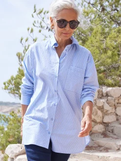 Femme Daxon Chemisier long pur coton