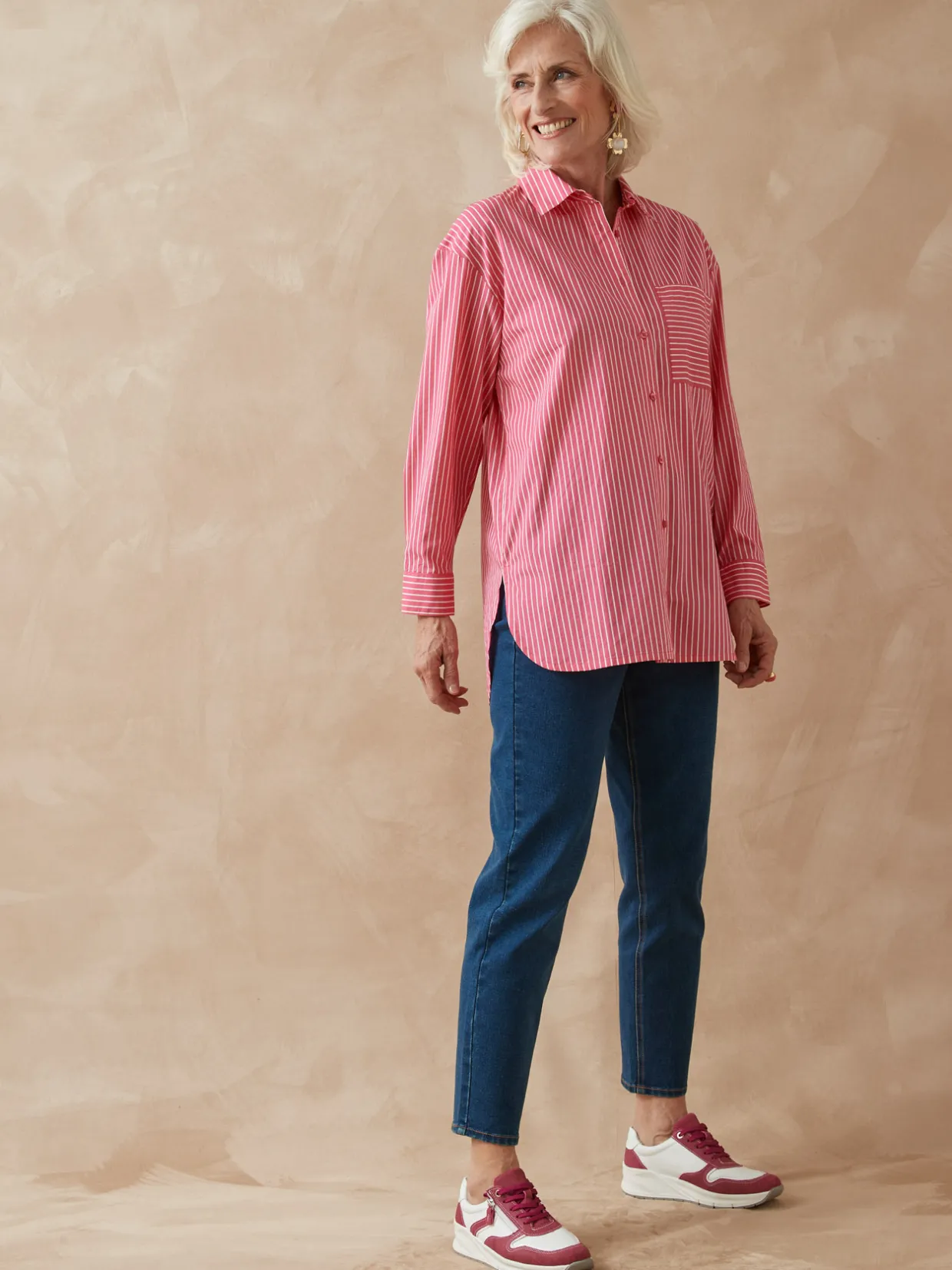 Femme Daxon Chemisier long pur coton