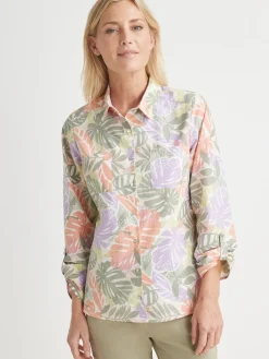 Femme Daxon Chemisier manches retroussables