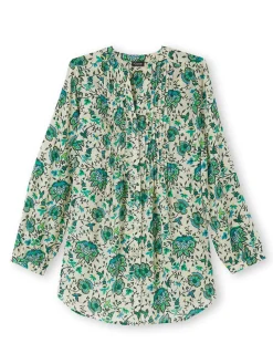 Femme Daxon Chemisier tunique à petits plis