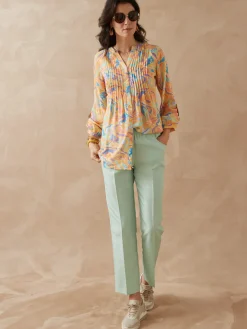 Femme Daxon Chemisier tunique à petits plis