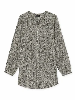 Femme Daxon Chemisier tunique à petits plis