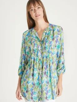 Femme Daxon Chemisier tunique à petits plis