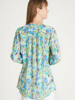 Femme Daxon Chemisier tunique à petits plis