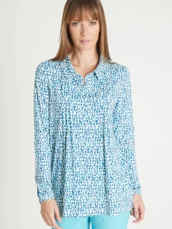 Femme Daxon Chemisier tunique en maille fluide