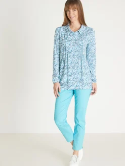 Femme Daxon Chemisier tunique en maille fluide