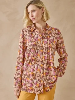 Femme Daxon Chemisier tunique en maille fluide