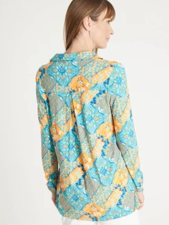 Femme Daxon Chemisier tunique en maille fluide