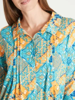 Femme Daxon Chemisier tunique en maille fluide