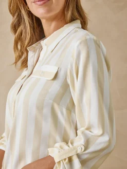 Femme Daxon Chemisier tunique manches retroussables