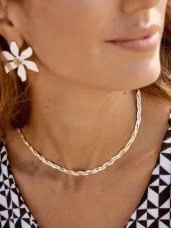 Femme Daxon Collier maille entrelacée