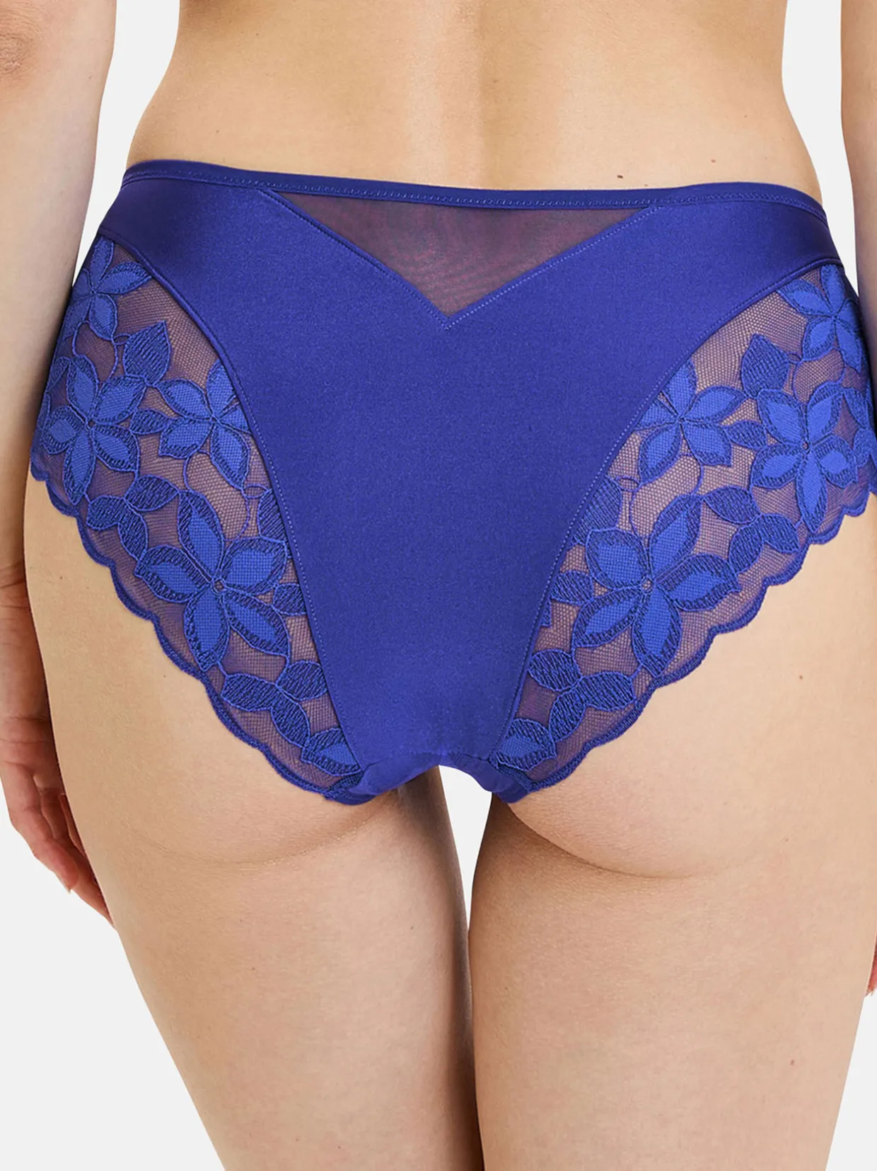 Sans Complexe Culotte dentelle, tulle et microfibre