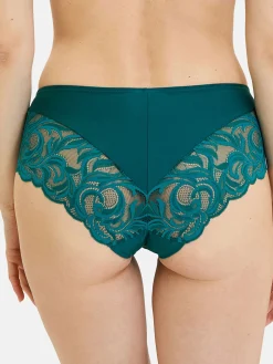 Sans Complexe Culotte haute dentelle et microfibre
