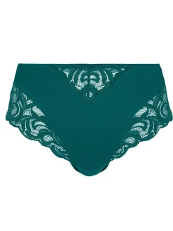 Sans Complexe Culotte haute dentelle et microfibre