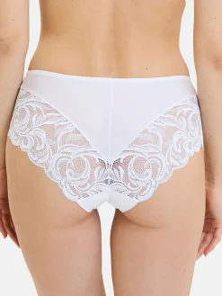 Sans Complexe Culotte haute dentelle et microfibre