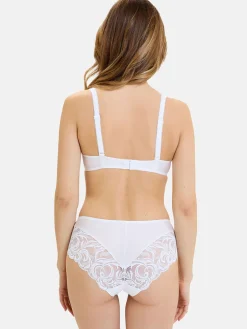 Sans Complexe Culotte haute dentelle et microfibre