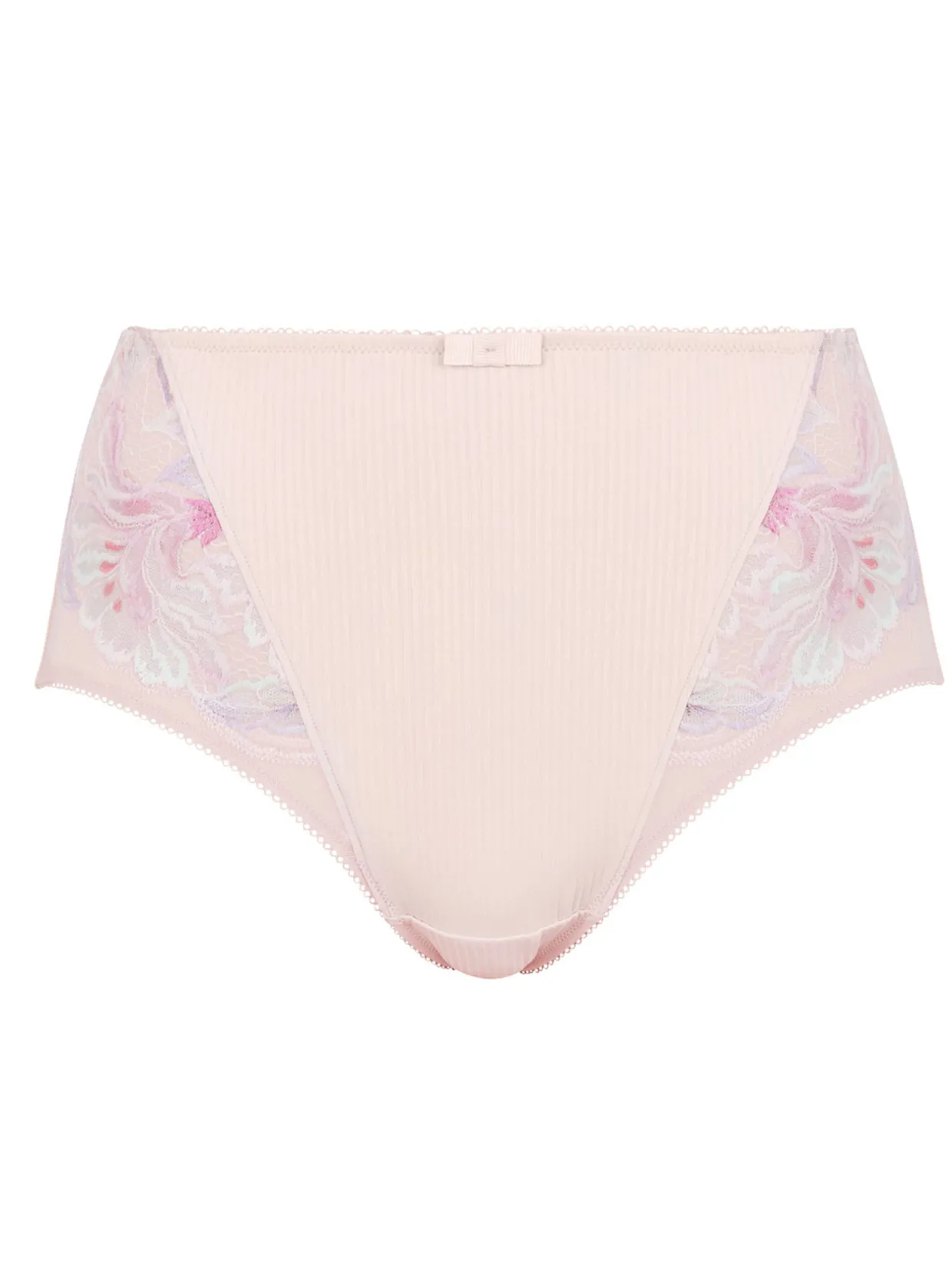 Sans Complexe Culotte haute microfibre et dentelle