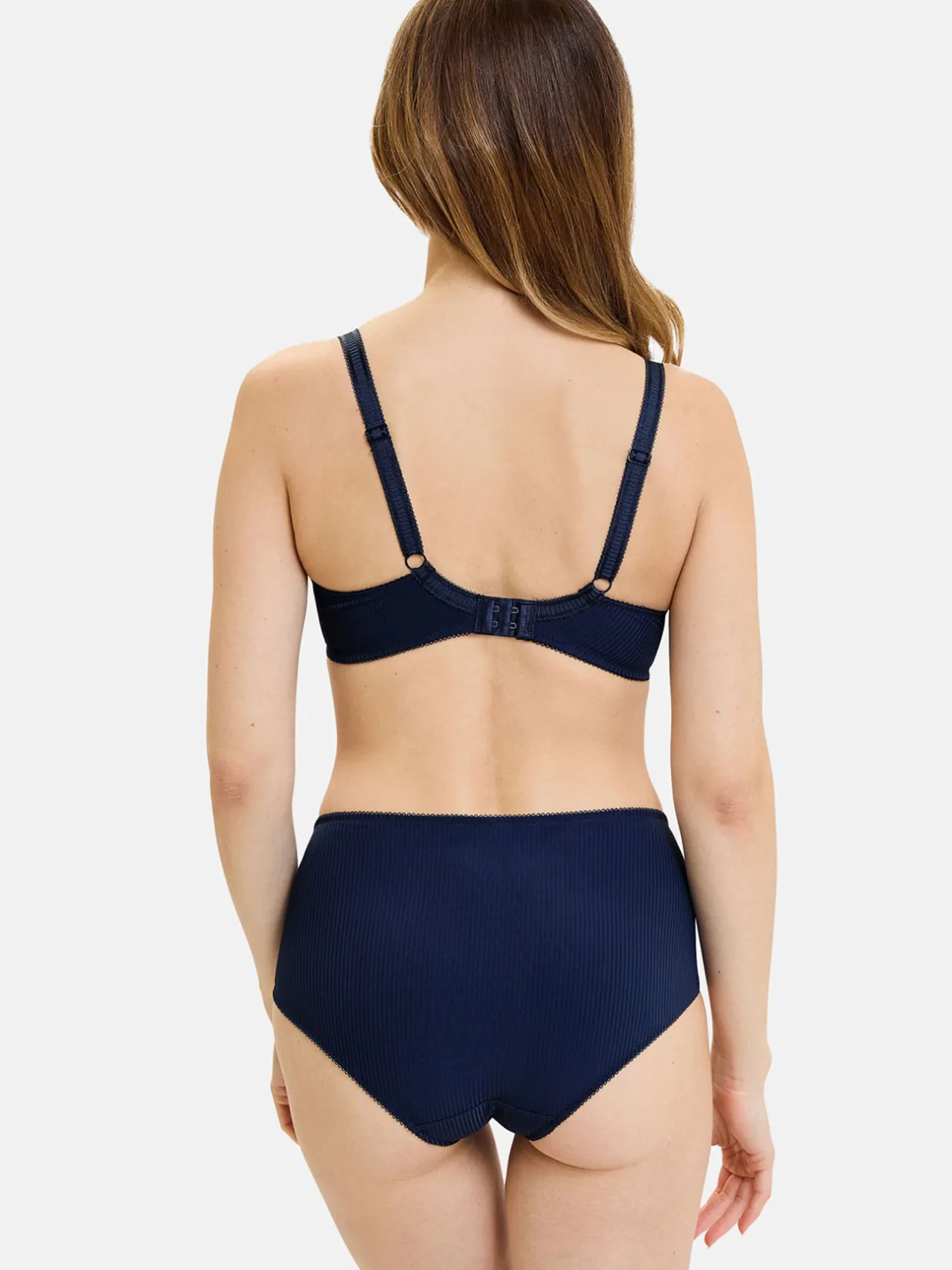 Sans Complexe Culotte haute microfibre et dentelle