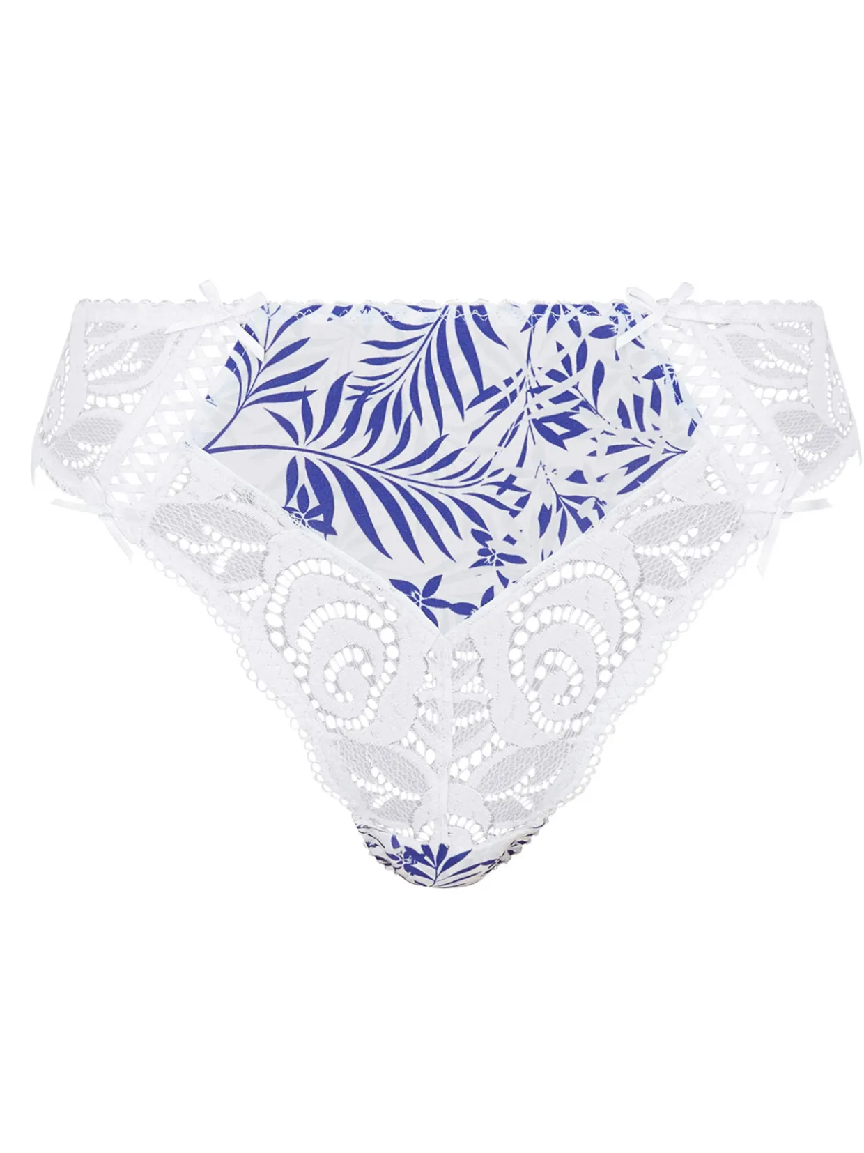 Sans Complexe Culotte microfibre imprimée et dentelle