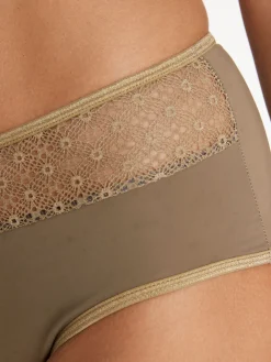 Daxon Culotte midi effet ventre plat