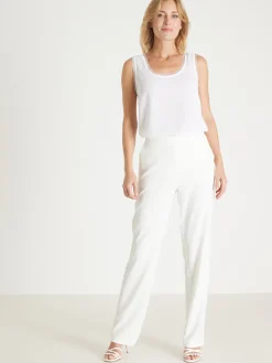 Femme Daxon Débardeur en crêpe avec dentelle